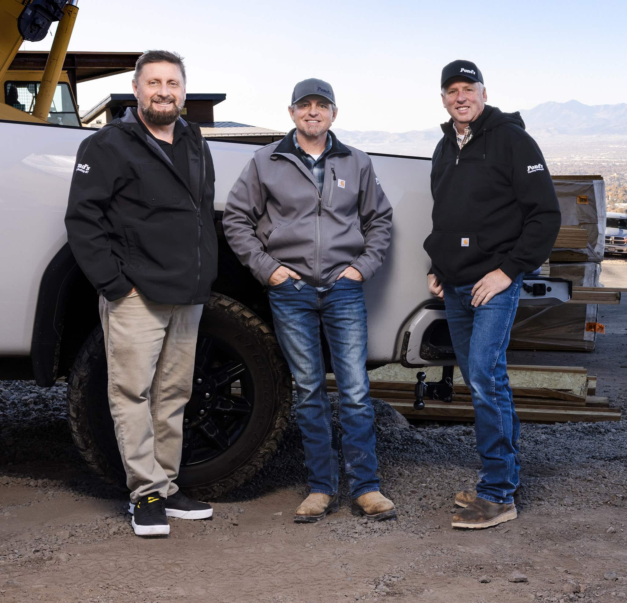 The owners of Pond's Plumbing.