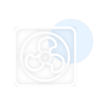 White cooling services icon.