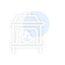 White heating services icon.