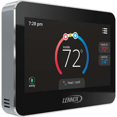 Lennox ComfortSense 5500 Touchscreen Thermostat.